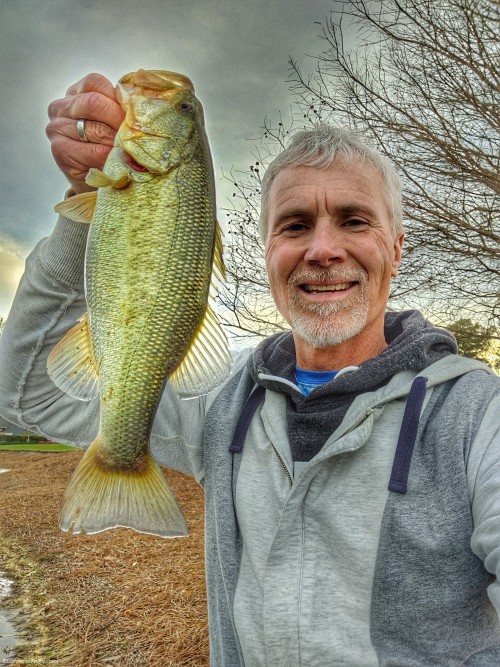 Cold, windy day bass!