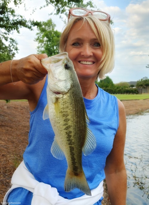 She Catches Bass Too!